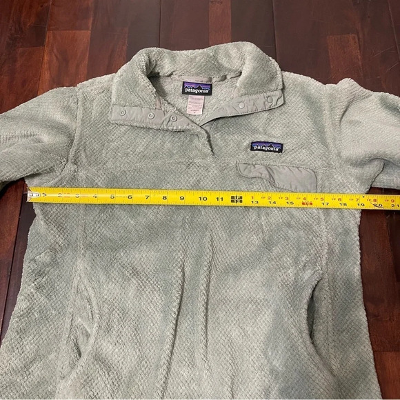 Women's Patagonia Synchilla Snap-T Re-Tool Mint Green Fleece Pullover Jacket M - Picture 6 of 8